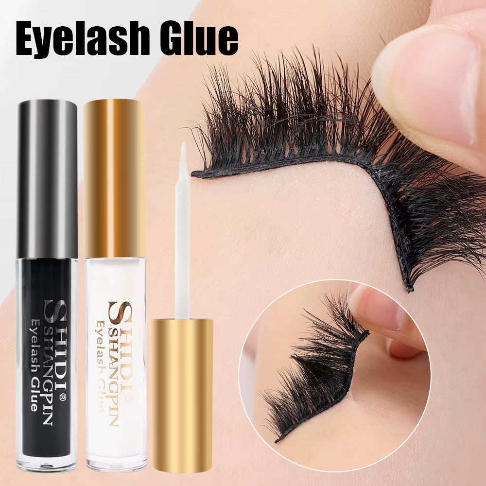 5ML False Eyelash Glue Adhesive False Eyelash Glue Transparent White Dark Black Waterproof Eyelash Cosmetic Tool