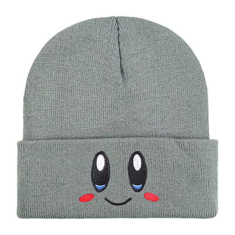 12 Colors Cartoon Embroidered Beanies Knitted Skullies Autumn Winter Warm Wool Hat Gengar Women Men Beanies