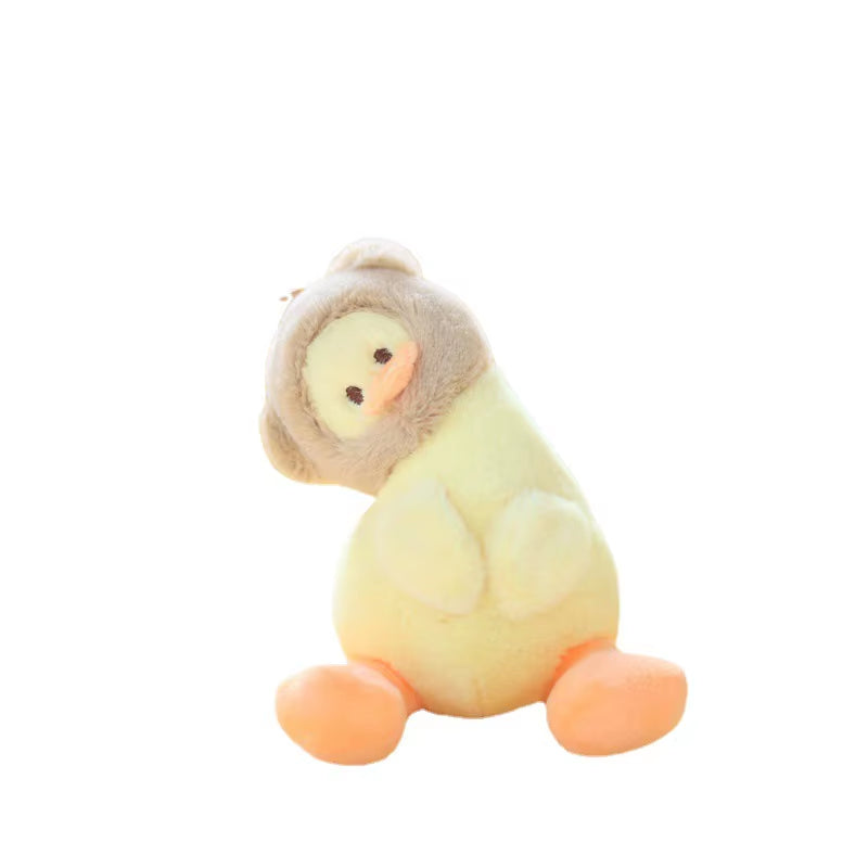 Cute and Cute Crooked Head Duckling Pendant Plush Toy Duckling Doll Bag Pendant Keychain Doll Keychain Cute