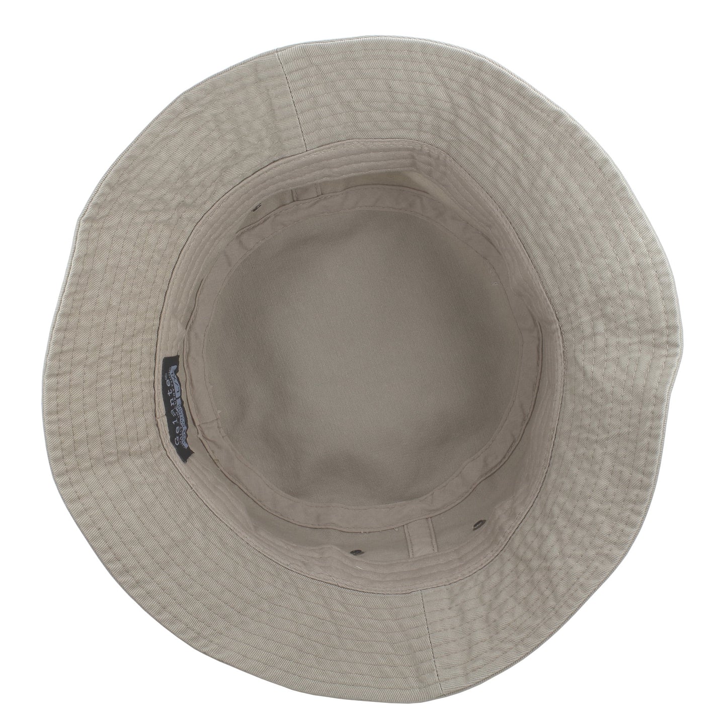 Bucket Hat 100% Cotton Packable Summer Travel Cap. Putty-S/M