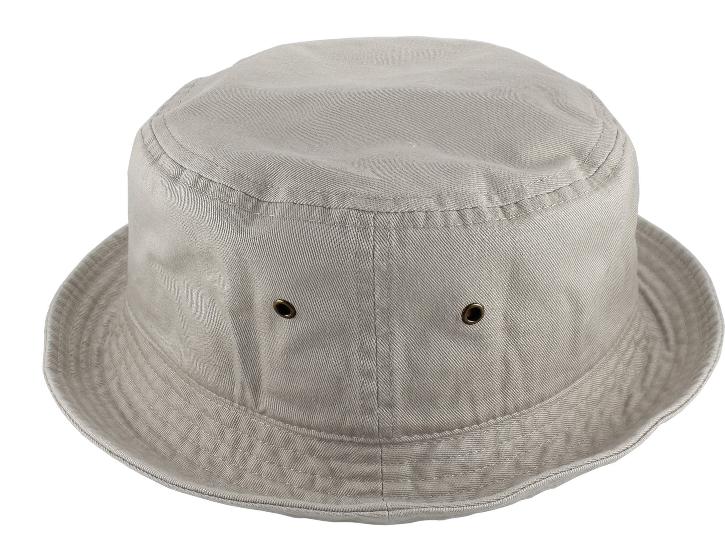 Bucket Hat 100% Cotton Packable Summer Travel Cap. Putty-L/Xl