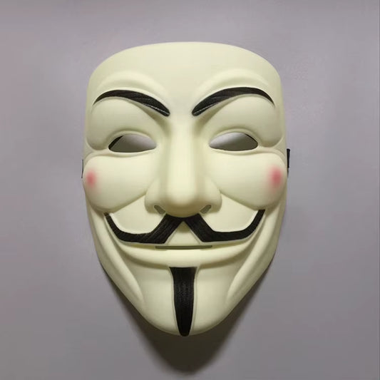 1Pcs/Set Halloween Party Mask V for Vendetta Mask Bape Full Face Mask Anonymous Guy Fawkes Fancy Dress Adult Costume 1Pc